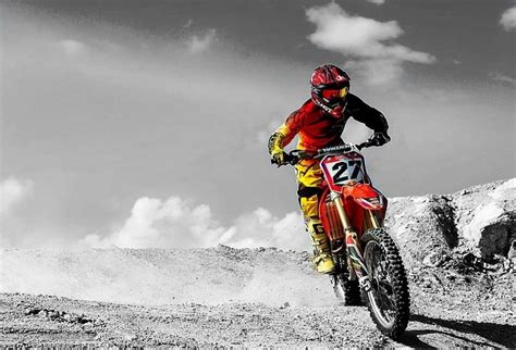 Selective colour Motocross wall art Customisable wall art canvases ...