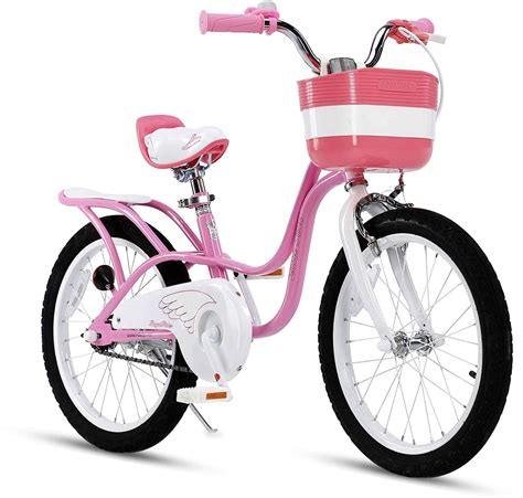 RoyalBaby Little Swan Pink 18 Inch Girl's Bicycle With Basket and ...