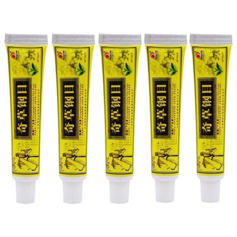 Buy 5PCS Natural Chinese Herbal Eczema Cream,Psoriasis Creams Dermatitis and Eczema Pruritus ...