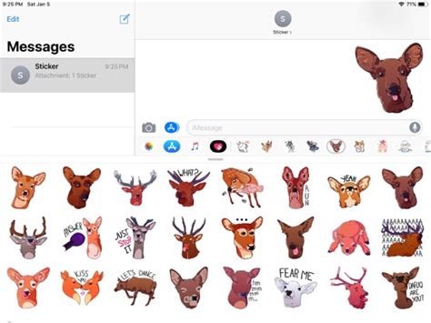 Deer Emoji Funny Stickers | App Price Drops