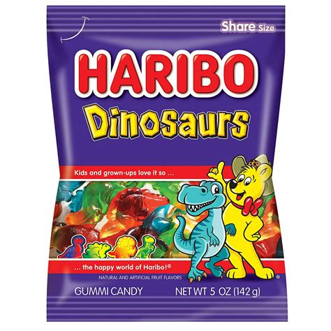 Haribo Gummi Candy, Dinosaurs, 5 oz. Bag (Pack of 12) - Walmart.com - Walmart.com