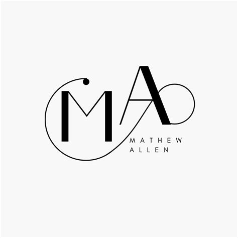 Black and White Modern Minimalist Initials Logo - Templates by Canva ...