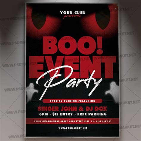 Boo Event Template Halloween Party Events, Halloween Party Night, Halloween Costume Contest ...