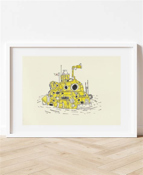 Yellow Submarine Instant Downloadable wall art | Etsy