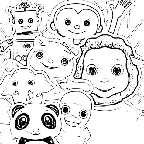 Little Baby Bum Coloring Pages Free Printable