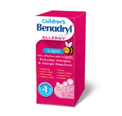 Benadryl Children Allergy Liquid 100ml - Pharmex Direct - Mailing and ...