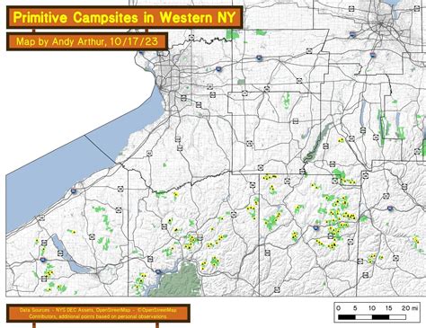 Map: Chautauqua – Cattaragus – Allegany Primitive Campsites And Lean ...