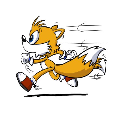 Tails Running by spongefox on DeviantArt