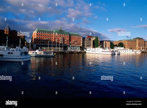 Hotel at the waterfront, Grand Hotel, Stockholm, Sweden Stock Photo - Alamy