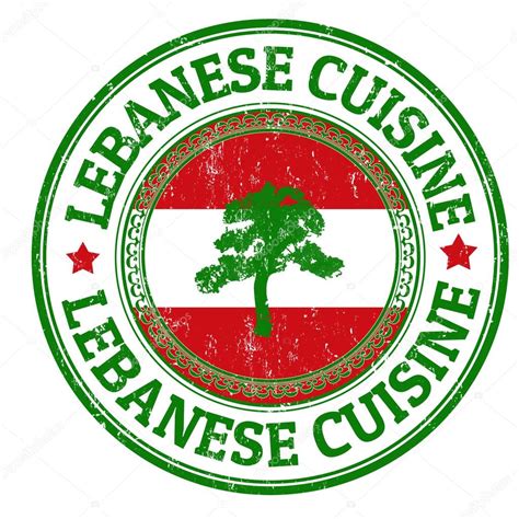 Lebanese Cuisine stamp — Stock Vector © roxanabalint #34953809