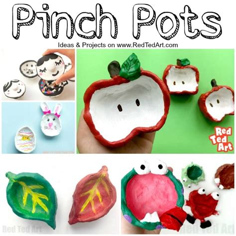 Creative Pinch Pot Ideas for Kids - Red Ted Art - Kids Crafts