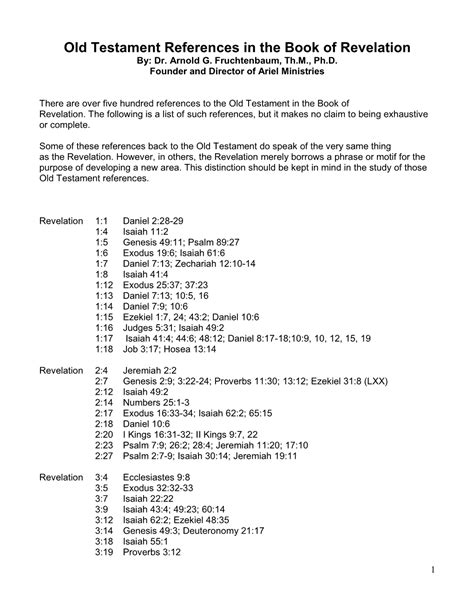 Old Testament References in the Book of Revelation By: Dr - DocsLib