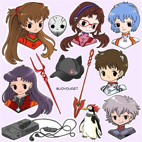 Neon Genesis Evangelion Stickers | Etsy