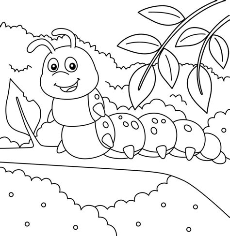 Caterpillar Coloring Pages For Kids