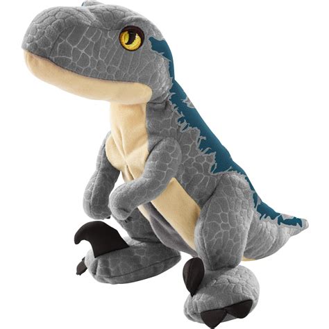 Jurassic World Ginormous Velociraptor Blue Kid-Sized Dinosaur Plush Figure Toys & Hobbies Action ...