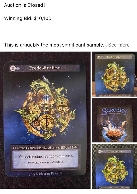 Sorcery Contested Realm aka SorceryTCG: Sample card was auctioned off ...