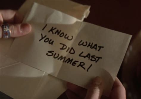 How Well Do You Remember "I Know What You Did Last Summer"?