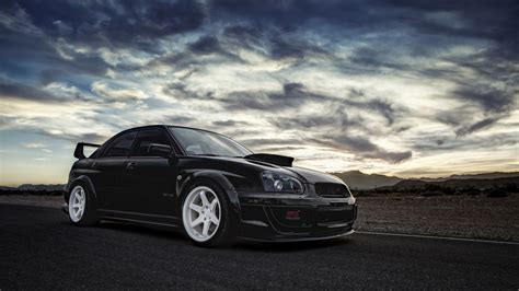 Subaru Impreza WRX STI schwarzes Auto 2560x1440 QHD Hintergrundbilder ...