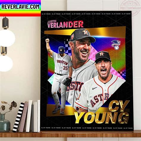 Justin Verlander AL CY Young Award Winner Home Decor Poster Canvas - REVER LAVIE