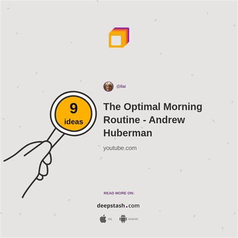 The Optimal Morning Routine - Andrew Huberman - Deepstash