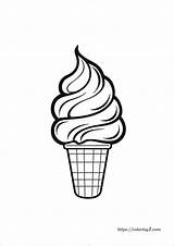 Simple Ice Cream Cone Coloring Page  2 Free Coloring Sheets 2024 sketch template