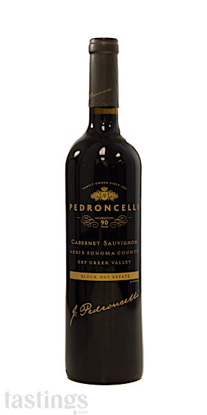 Pedroncelli 2019 Block 007 Estate Vineyard Cabernet Sauvignon Dry Creek Valley USA Wine Review ...