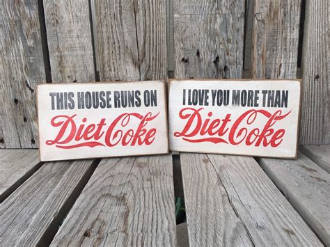 diet coke hand painted gift sign personalized Mother's day