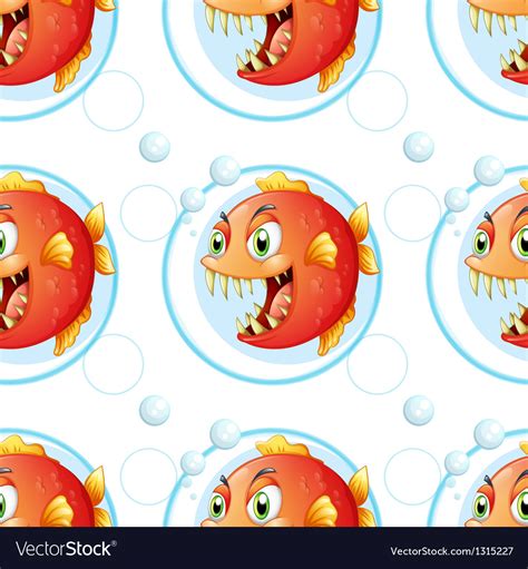 A seamless wallpaper design with fish Royalty Free Vector