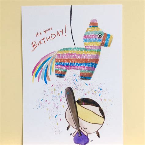 Happy Birthday Piñata Card – The Bun People