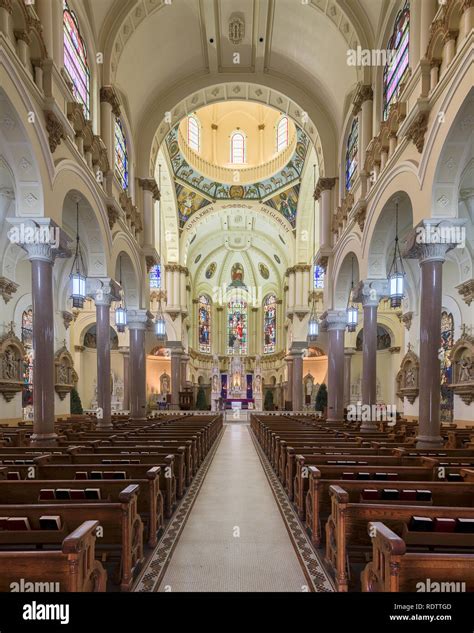 Interior of the Sacred Heart Catholic Church in downtown Tampa, Florida Stock Photo - Alamy