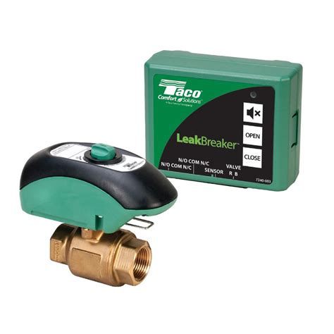 Taco LeakBreaker Water Heater Shut-Off Valve with Control and Sensor-LB-075H-1LF - The Home Depot