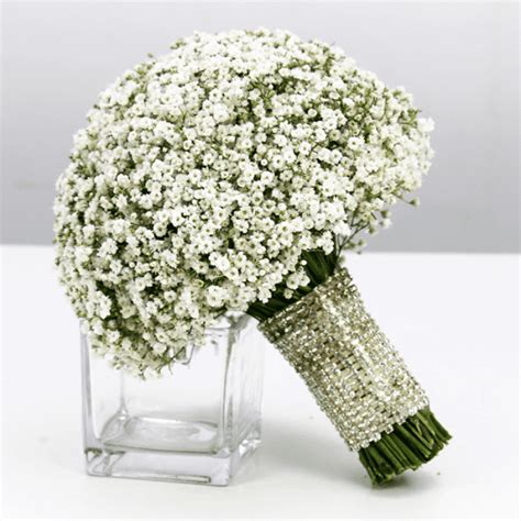 Baby's Breath Bridal Bouquet | Online Best Flowers Bangalore | June Flowers