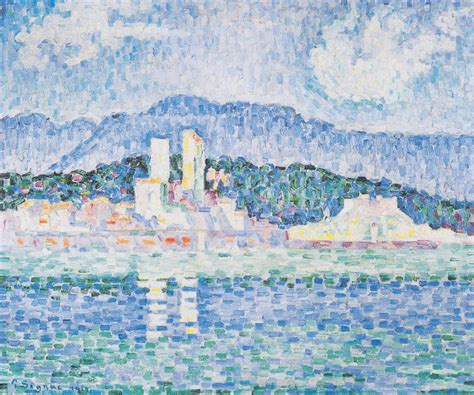 Design is fine. History is mine. — Paul Signac, pointillism paintings: The Bay, 1906....