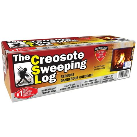 CSL - Creosote Sweeping Log for Fireplaces and Woodstoves, Chimney ...