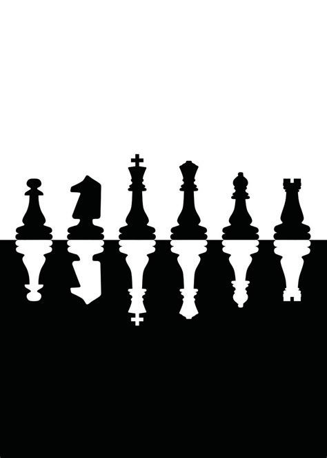 Artystyczne ilustracja | Chess Black and White | Posters.pl