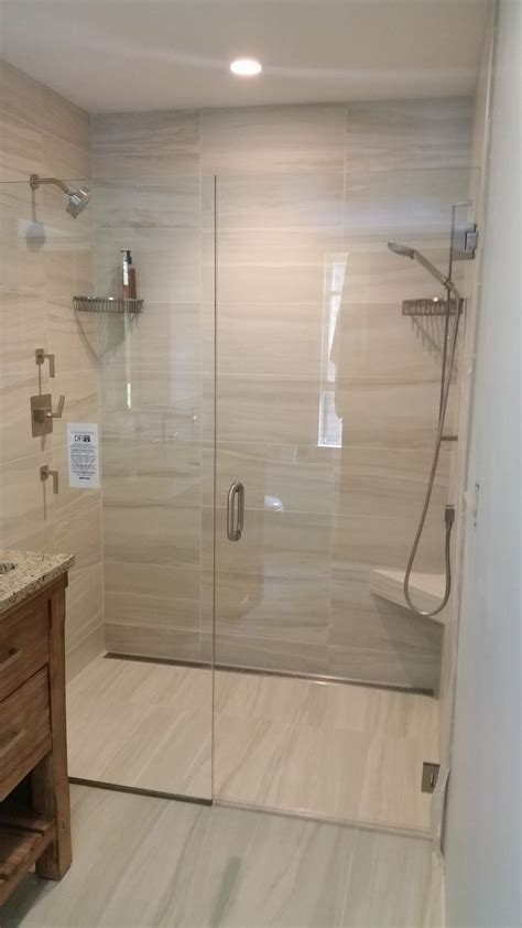 Curbless shower installation by Valley Floors. Bathroom Renos, Bathroom Remodel Master, House ...