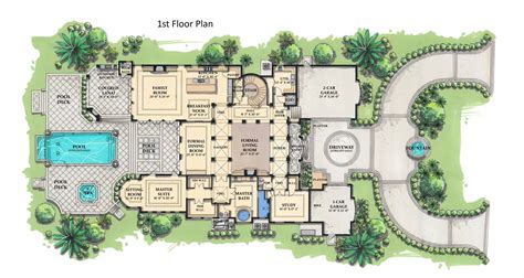 Sophisticated Tuscan Style House Plan 7275: Grand Royale - 7275