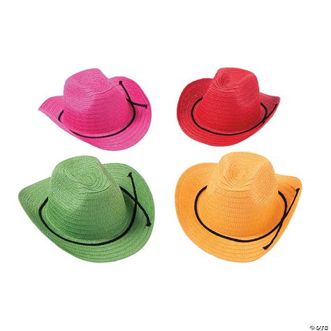 Kids’ Colorful Cowboy Hats - 12 Pc. | Oriental Trading