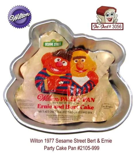 WILTON 1977 SESAME Street Bert & Ernie Cake Pan 2105-999 Vintage EUR 18,41 - PicClick FR