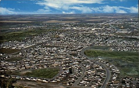 Aerial View of Grande Prairie Alberta Canada