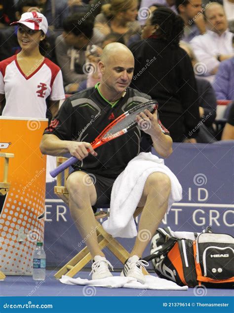 Andre Agassi - Tennis Legends on the Court 2011 Editorial Stock Image ...