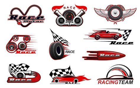 Race Car Logo Vector