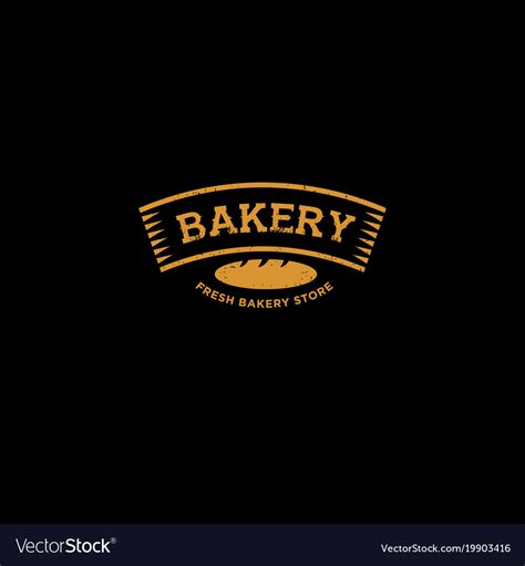 Bakery or bread shop logo Royalty Free Vector Image