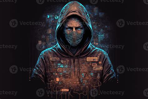 Hacker technology concept illustration. 21827345 Stock Photo at Vecteezy