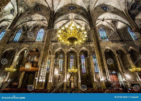 Barcelona - Gothic Church Santa Maria Del Mar Stock Photo - Image of europe, antique: 87551820