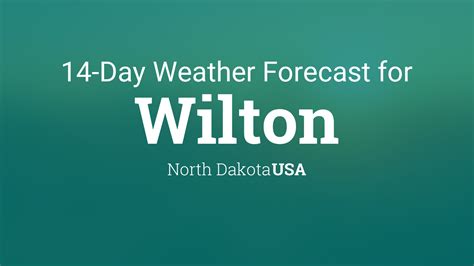 Wilton, North Dakota, USA 14 day weather forecast