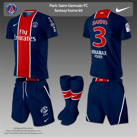 football kits design: Paris Saint-Germain FC fantasy kits