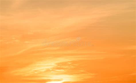 Sky of Hope and New Life,dramatic Orange Cloud Sky Background Stock ...