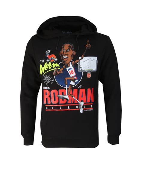 Detroit Bad Boys Dennis "The Worm" Rodman Hoodie – The Detroit Bad Boys