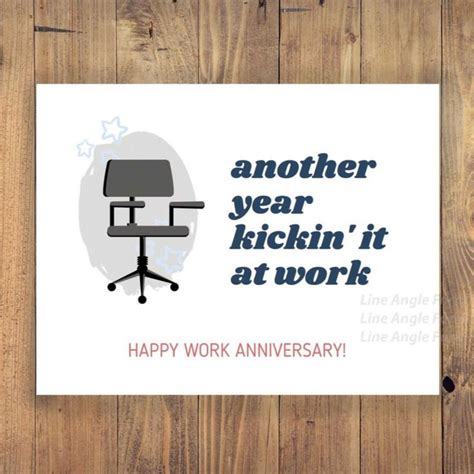 Printable Funny Work Anniversary Card for Coworker Boss | Etsy in 2021 | Work anniversary cards ...